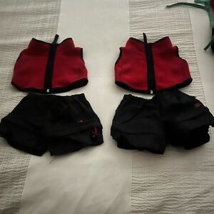 27 build a bear outfits (2 of each outfit-13 sets, 1 single, and accessories)